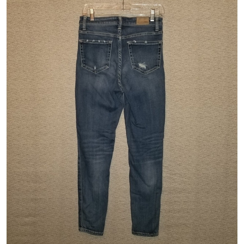 BKE Parker Jeans Size 26 Universal Fit High Rise Ankle Skinny Blue Denim Buckle - Picture 13 of 13